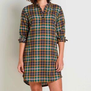 Plaited dress (Flannel Shirtdress)